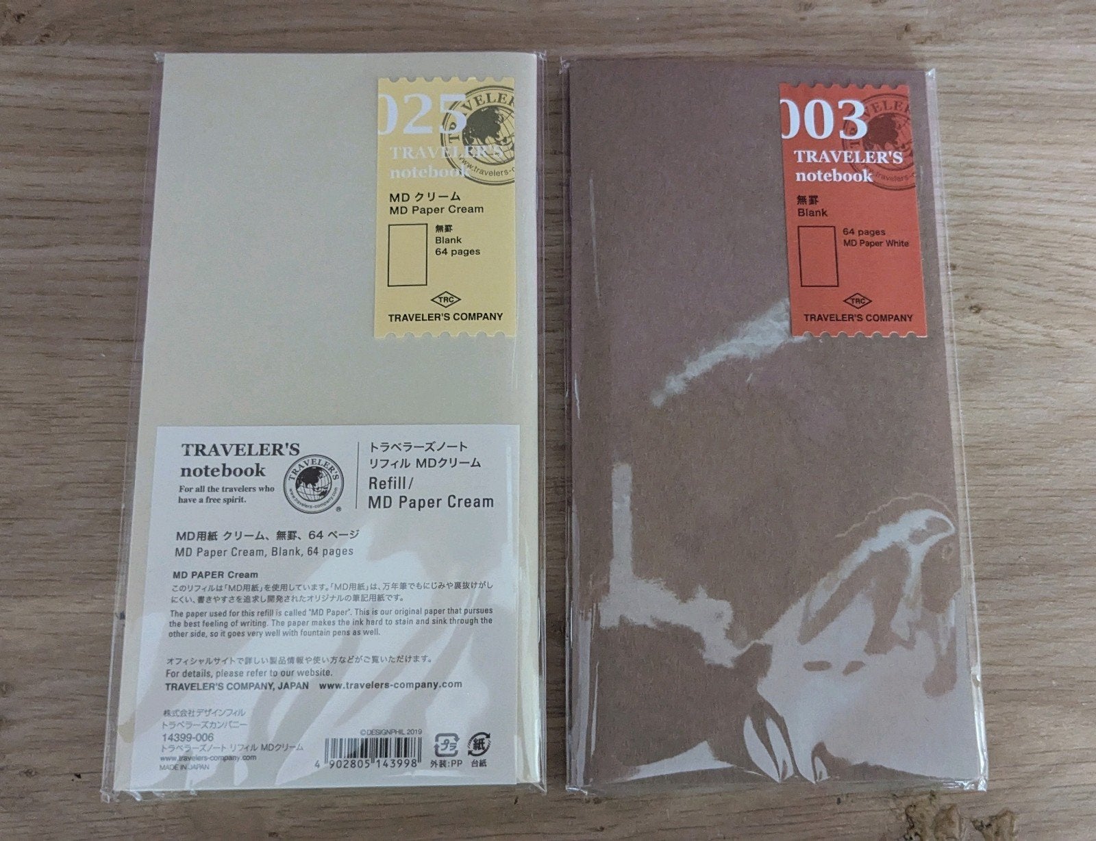 Traveler Notebook refills Blanco en Cream, Ophalen, Nieuw