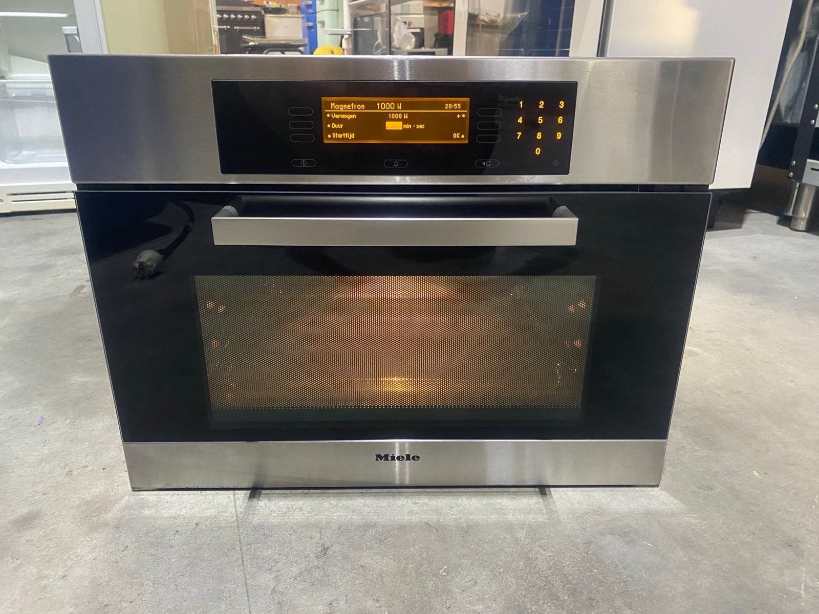 Miele H4082BM Inbouw Combimagnetron - RVS, Witgoed en Apparatuur, Combimagnetron, 60 cm of meer, Grill, Ophalen of Verzenden