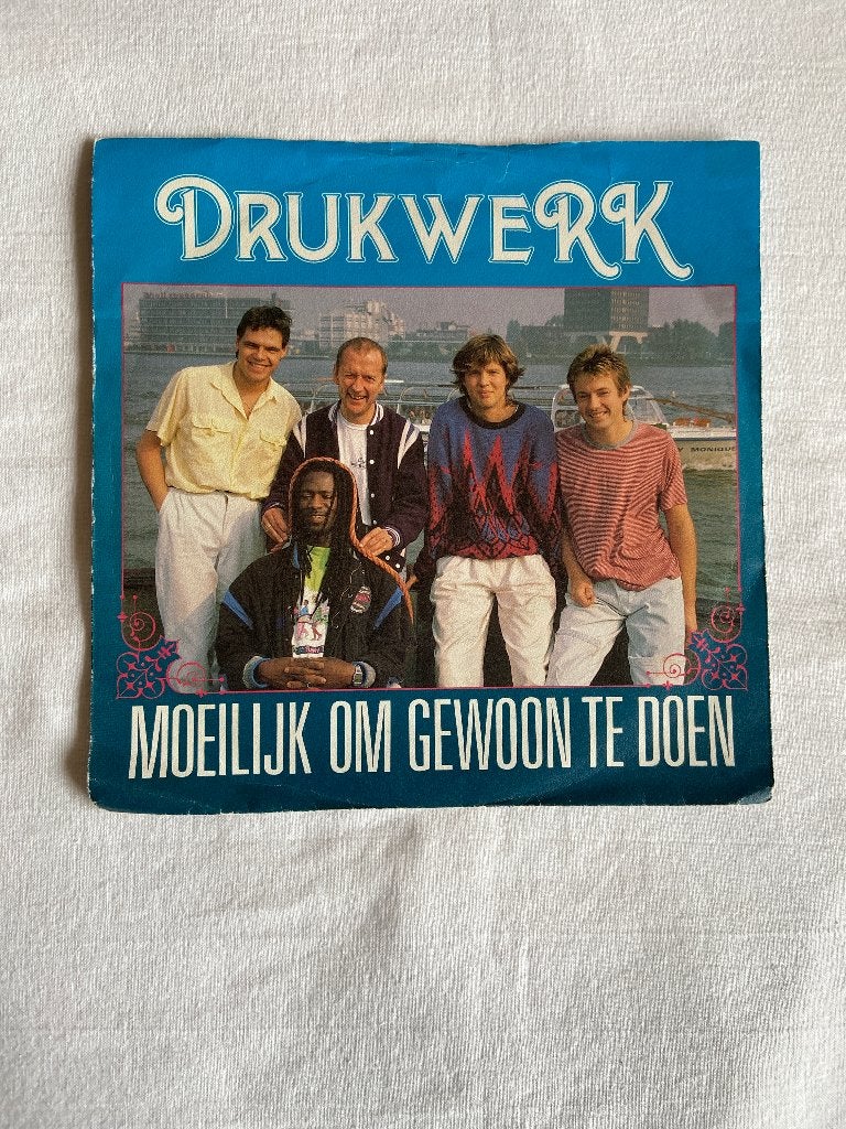 drukwerk - moeilijk om gewoon te doen, Ophalen of Verzenden, Zo goed als nieuw, 7 inch, Nederlandstalig