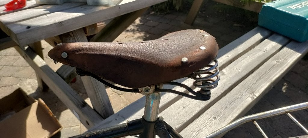 zadel leer zadeltasje, Fietsen en Brommers, Overige merken, Gebruikt, Leer, Ophalen of Verzenden