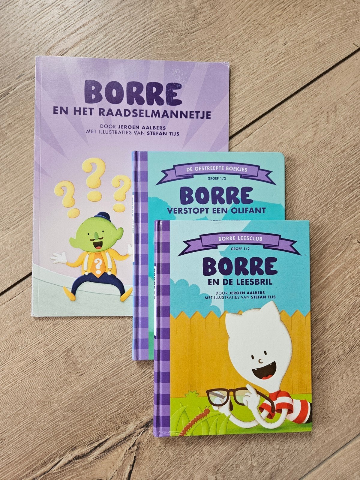 Borre Boekjes: Raadselmannetje, Olifant, Leesbril (3 stuks), Ophalen of Verzenden