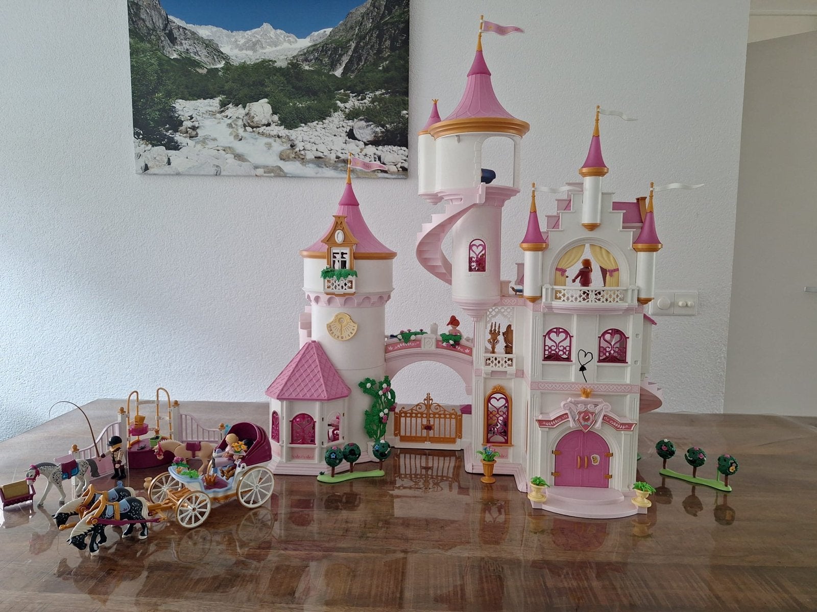 Playmobil Prinsessenkasteel met diverse playmobil accesoires, Ophalen of Verzenden, Gebruikt