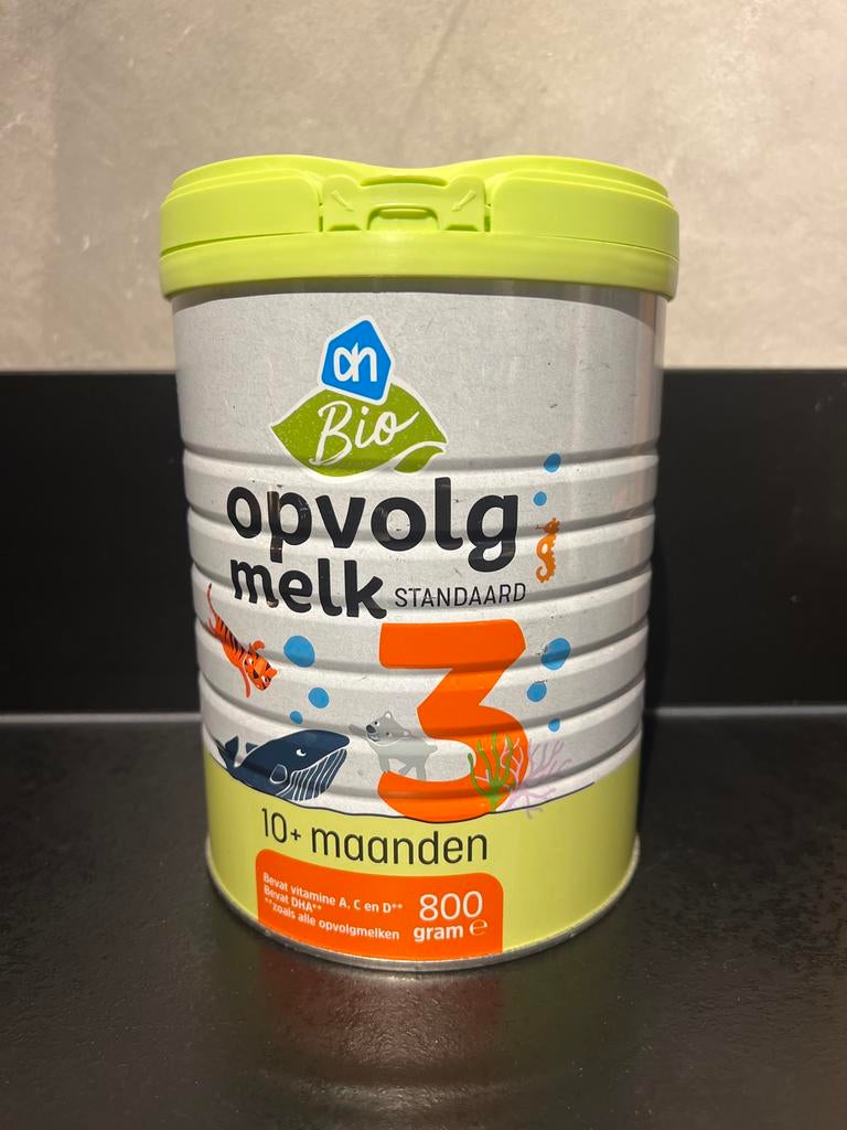 AH Bio Opvolgmelk 3 (10+ maanden) - 800 gram, Ophalen, Nieuw, Overige typen
