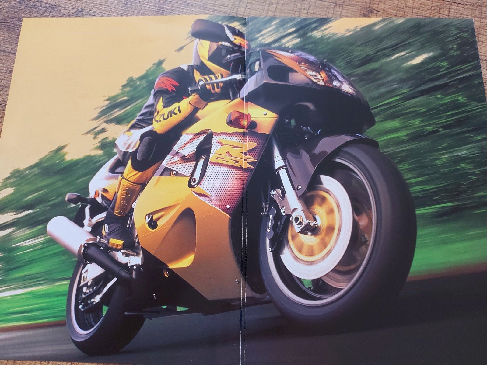 Belgische Suzuki GSX-R 750 motorfiets folder, Ophalen of Verzenden, Suzuki
