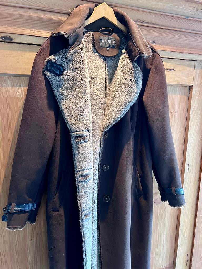 Rino & Pelle faux fur coat, maat 44, bruin, Ophalen of Verzenden, Zo goed als nieuw, Maat 42/44 (L), Bruin