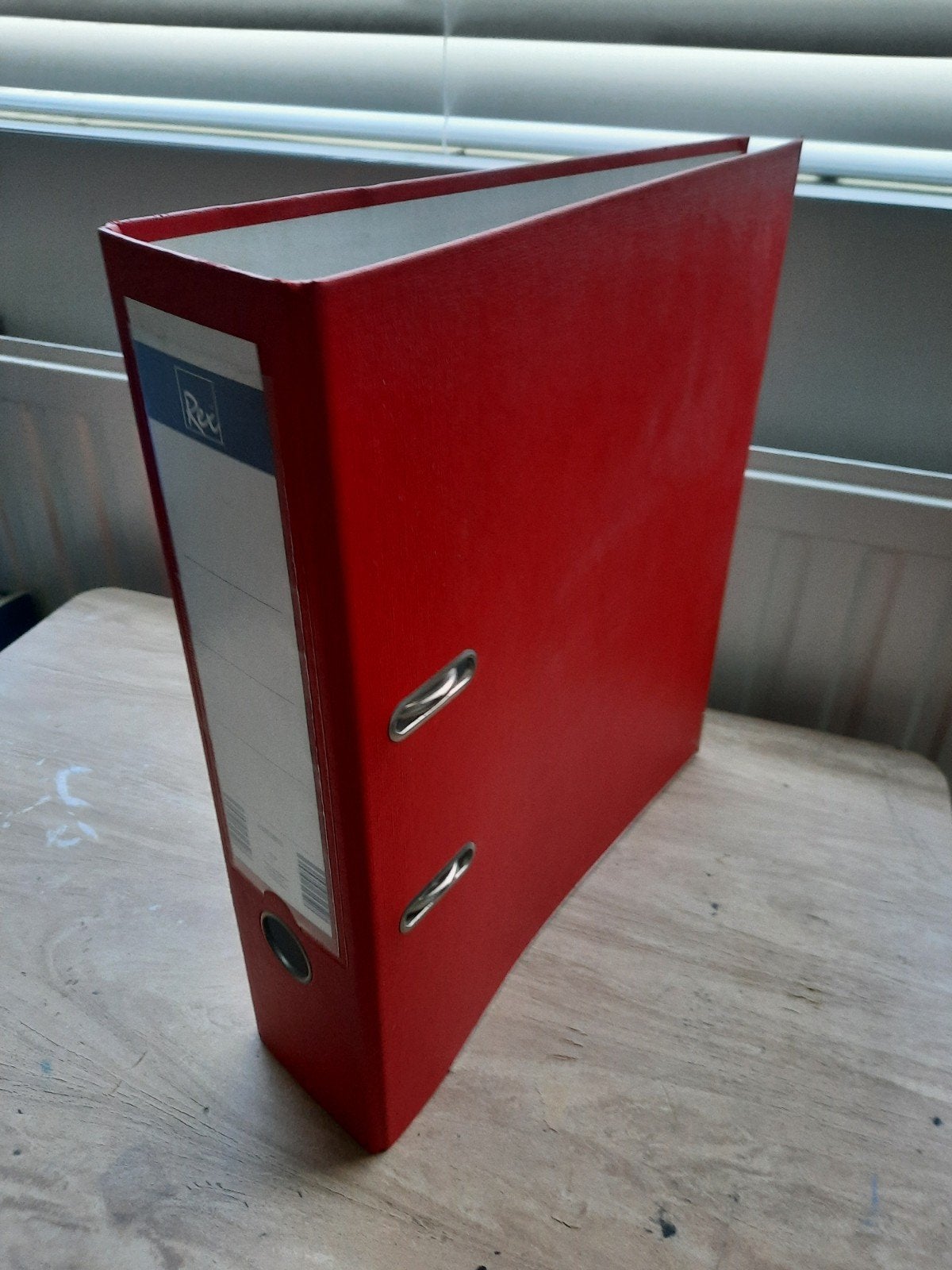 rode ordner 8 cm breed, Ophalen of Verzenden