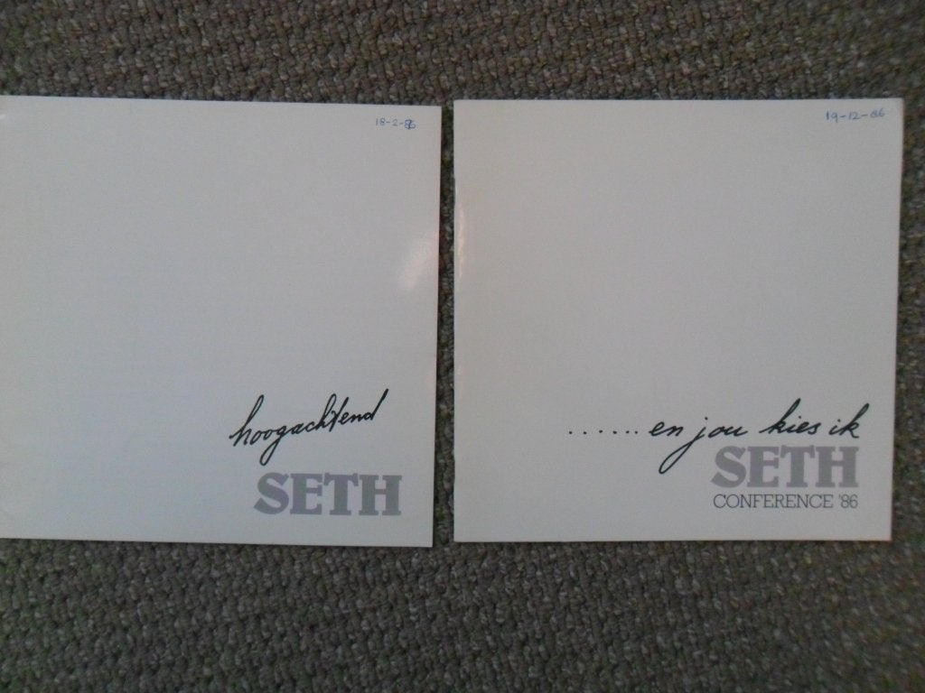 Seth Gaaikema; 2x  one-man show  (programma 1985-1986), Verzamelen, Ophalen of Verzenden, Zo goed als nieuw, Boek, Tijdschrift of Artikel
