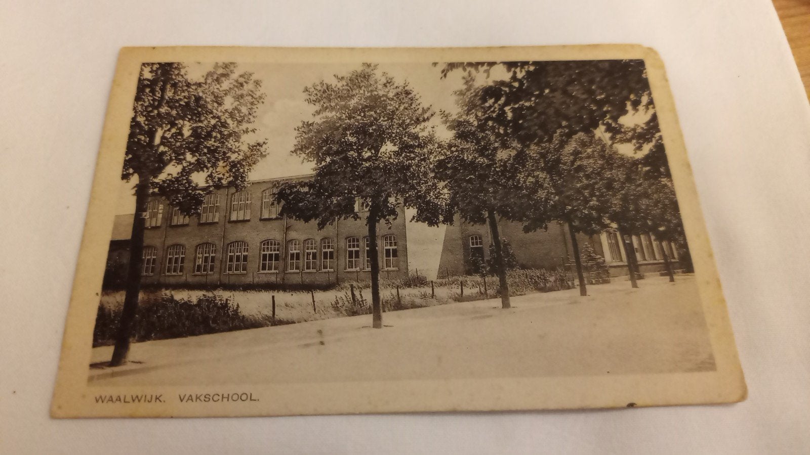 Waalwijk, Vakschool, gelopen 1930, Ophalen of Verzenden, 1920 tot 1940, Gelopen, Noord-Brabant