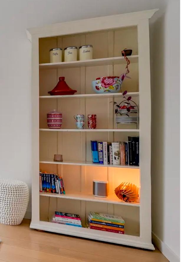 Prachtige oude houten boekenkast, Huis en Inrichting, Kasten | Boekenkasten, Ophalen, Gebruikt, 200 cm of meer, 50 tot 100 cm