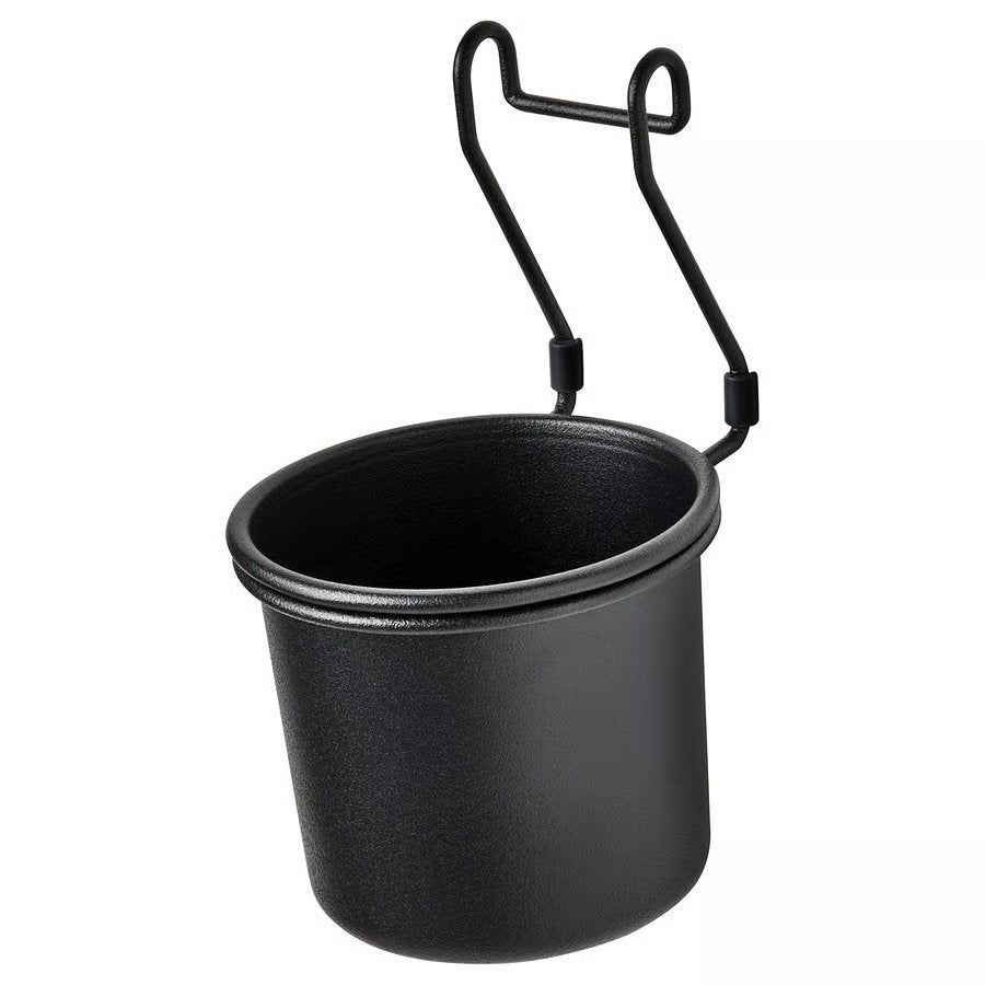 4x IKEA Hultarp houder zwart 14x16cm (ook per stuk), Ophalen, Zo goed als nieuw, Zwart, Metaal