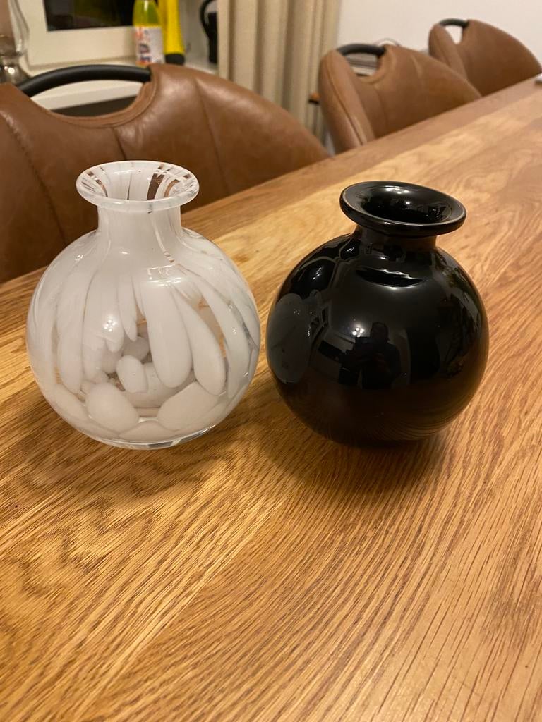 vaasjes Fidrio, Huis en Inrichting, Overige kleuren, Ophalen of Verzenden, Minder dan 50 cm, Glas
