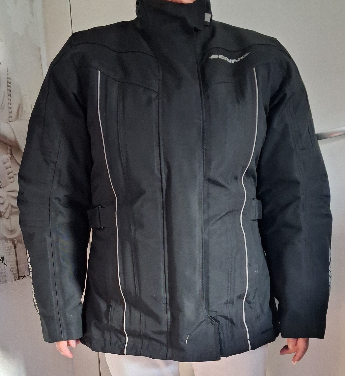 damesmotorjack zwart, Ophalen, Tweedehands, Jas | textiel