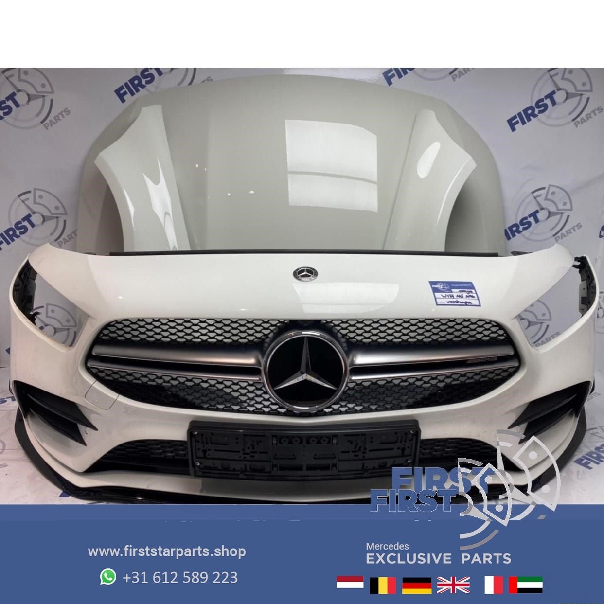 W177 A35 AMG PERFORMANCE VOORKOP WIT Mercedes A Klasse 2021, Auto-onderdelen, Gebruikt, -, Voor, Ophalen of Verzenden