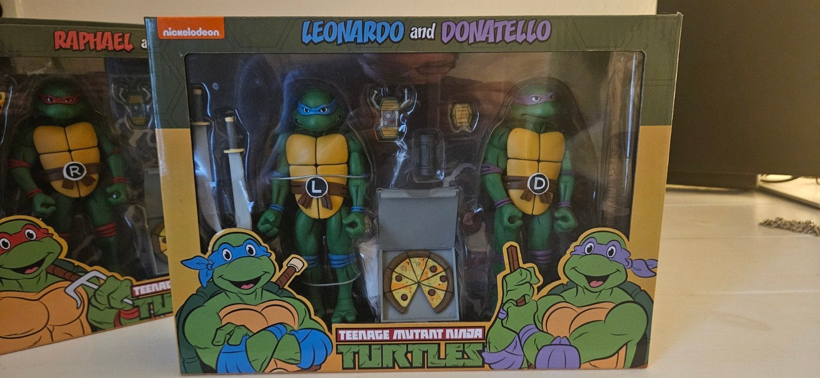 Neca Leonardo en Donatello 2-pack Cartoon TMNT, Ophalen of Verzenden, Nieuw
