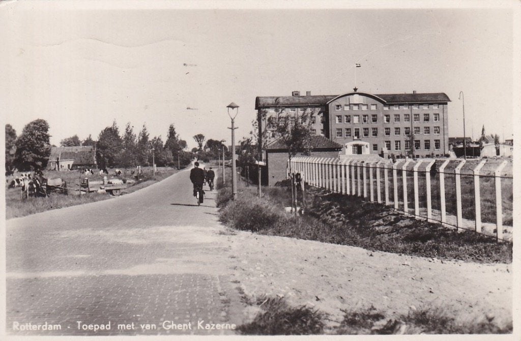 728U Rotterdam Kralingen, Toepad, Van Ghent Kazerne, 1951, Ophalen of Verzenden, 1940 tot 1960, Gelopen, Zuid-Holland