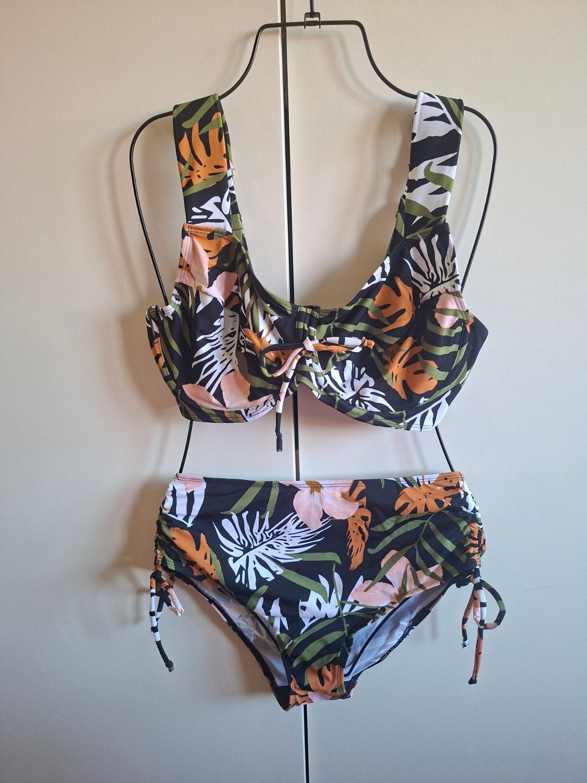 Bloemenprint Bikini hoge taille zwembroek 40 cup 80 E nieuw, Bonprix, Overige kleuren, Nieuw, Ophalen of Verzenden