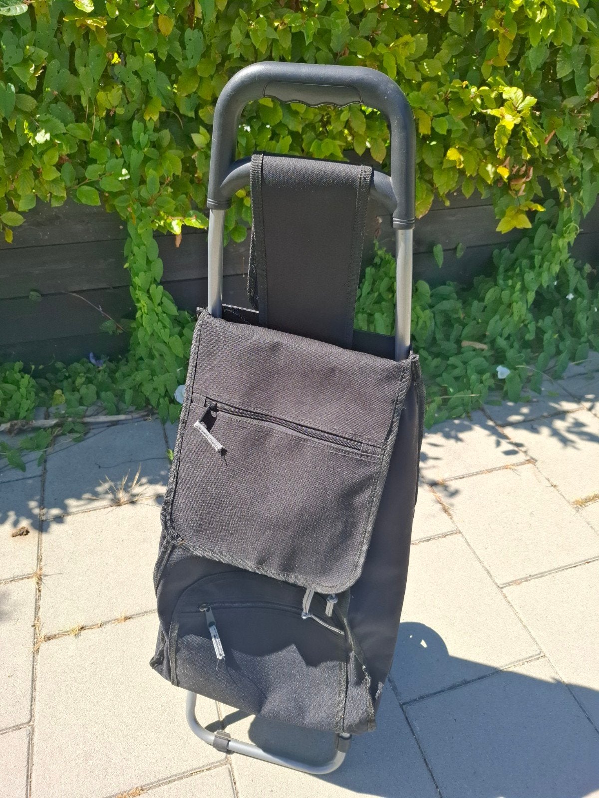 Boodschappentrolley, Sieraden, Tassen en Uiterlijk, Tassen | Reistassen en Weekendtassen, Wieltjes, 30 cm of meer, Zwart, Ophalen of Verzenden