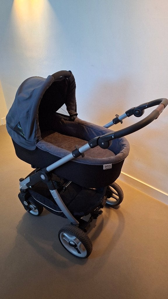 Kinderwagen Teutonia Cosmo 10 – combiwagen, grijs, Gebruikt, Combiwagen, Met autostoeltje, Ophalen