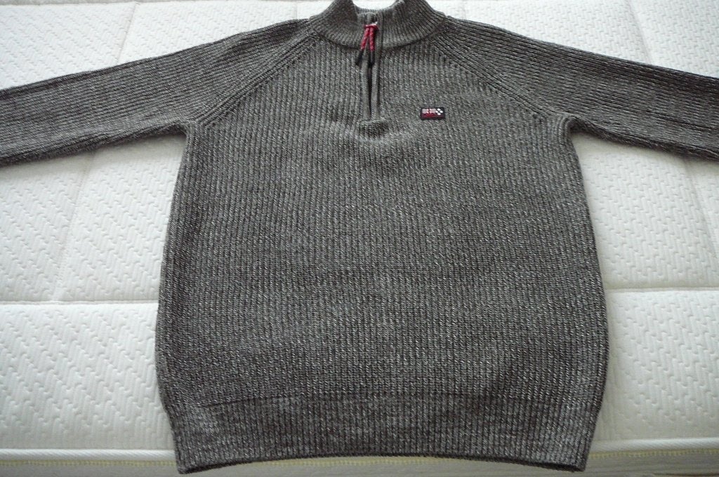 NEW ZEALAND AUCKLAND TRUI MET RITS NIEUW, Ophalen, Bruin, Maat 48/50 (M), Nieuw