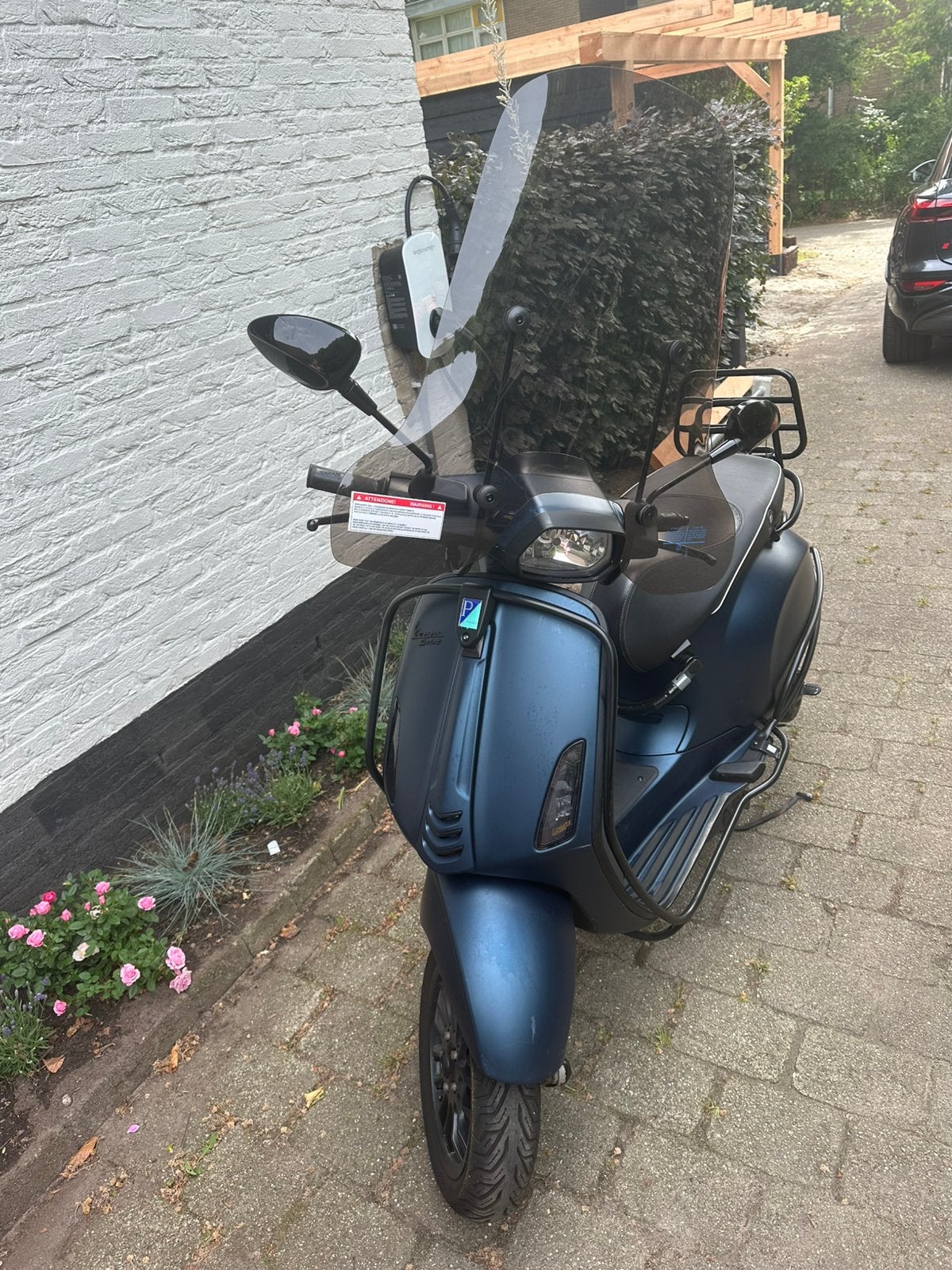 Custom Vespa Sprint 2017 Full Option - Unieke Blauwe Kleur, Fietsen en Brommers, Scooters | Vespa, Ophalen, Zo goed als nieuw