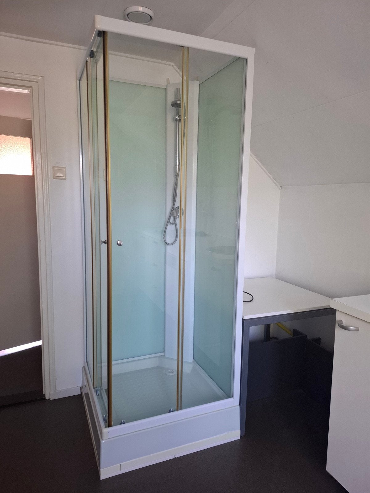 Douchecabine, zelf demonteren, Ophalen, Gebruikt, Glas, Douche