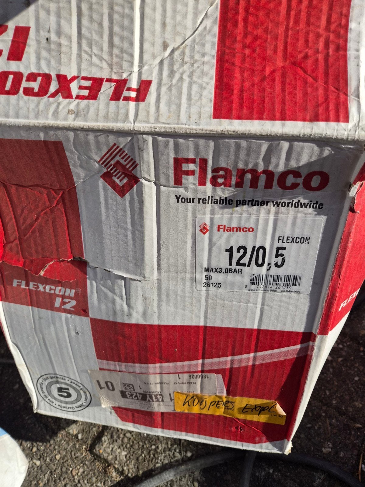 Flamco Flexcon 12/0,5 Expansievat - Nieuw in doos, Ophalen of Verzenden, Nieuw, Overige typen