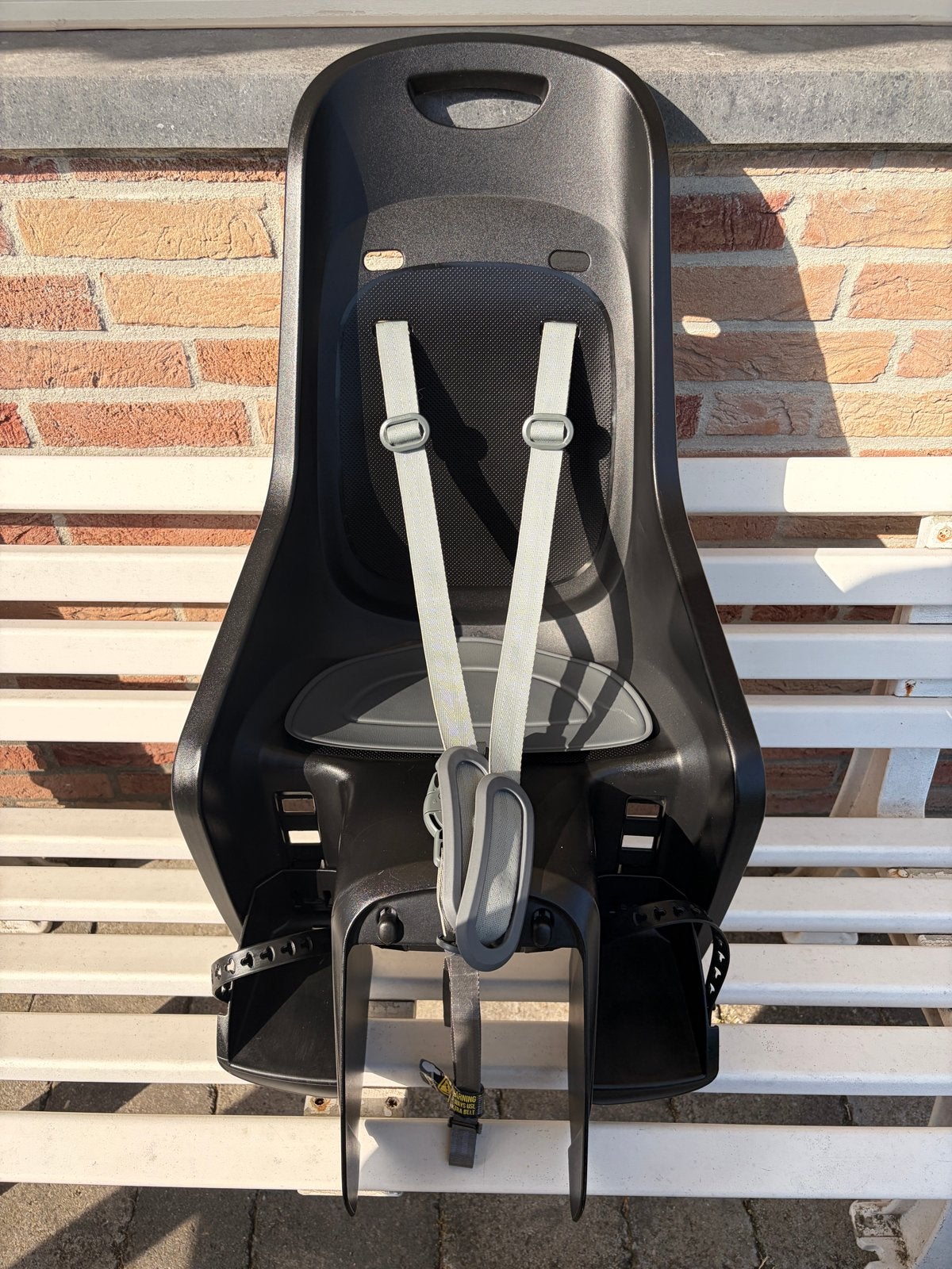 Polisport Bubbly Maxi CFS Plus Kinderzitje Zwart/Donkergrijs, Fietsen en Brommers, Fietsaccessoires | Fietsstoeltjes, Gebruikt