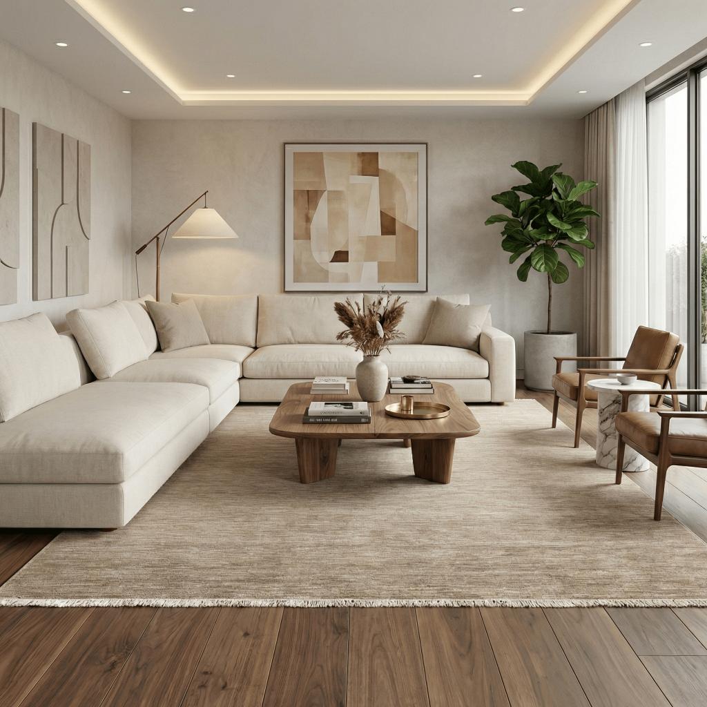 Montel Bohemian Sand Vloerkleed - 200x290cm, 200 cm of meer, Groot vloerkleed 200x290 cm, Ophalen of Verzenden, Zo goed als nieuw