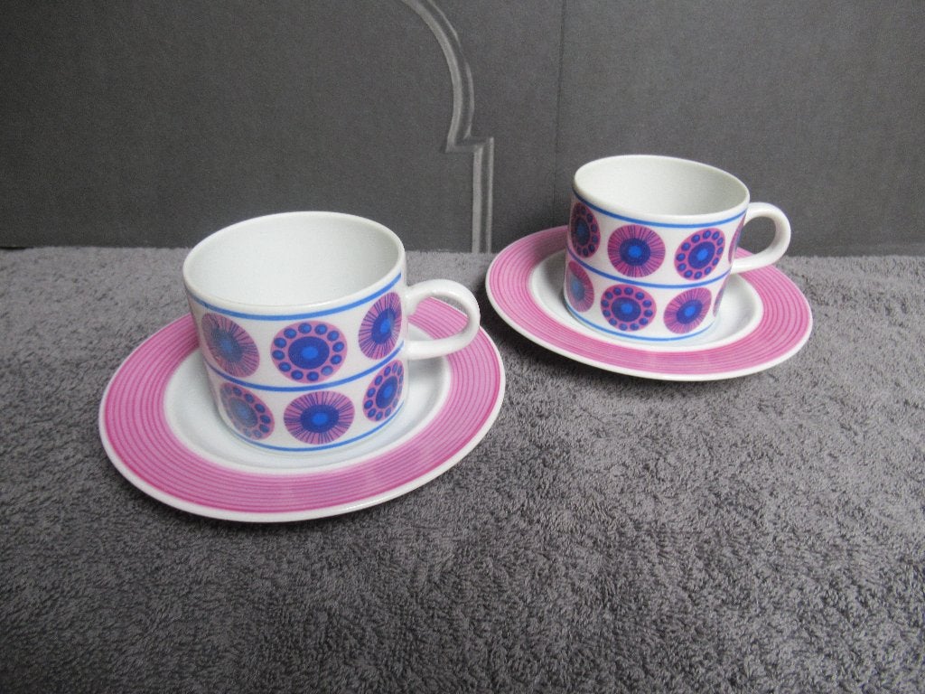 Retro seventies setje kopjes MOSA mastricht., Ophalen of Verzenden, Huis en Inrichting