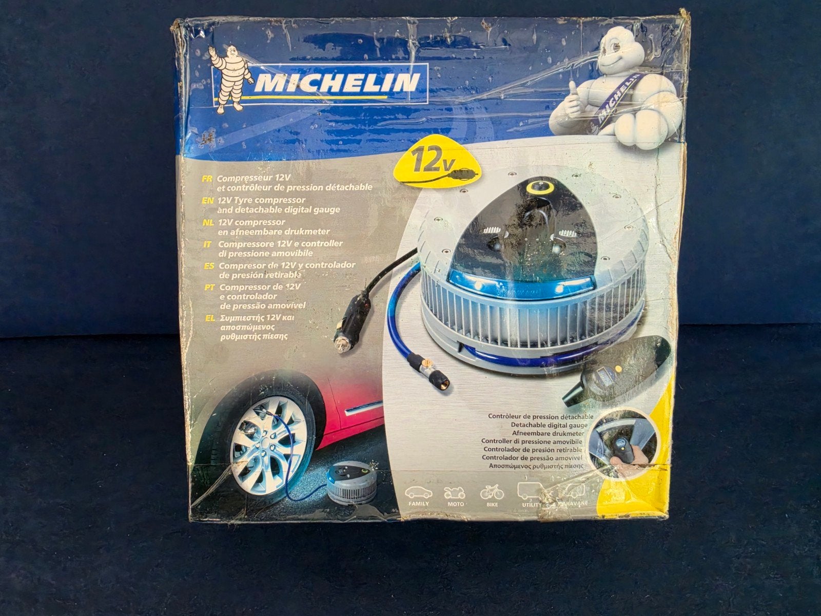 Michelin 12V Compressor met Digitale Drukmeter, Ophalen of Verzenden, Zo goed als nieuw