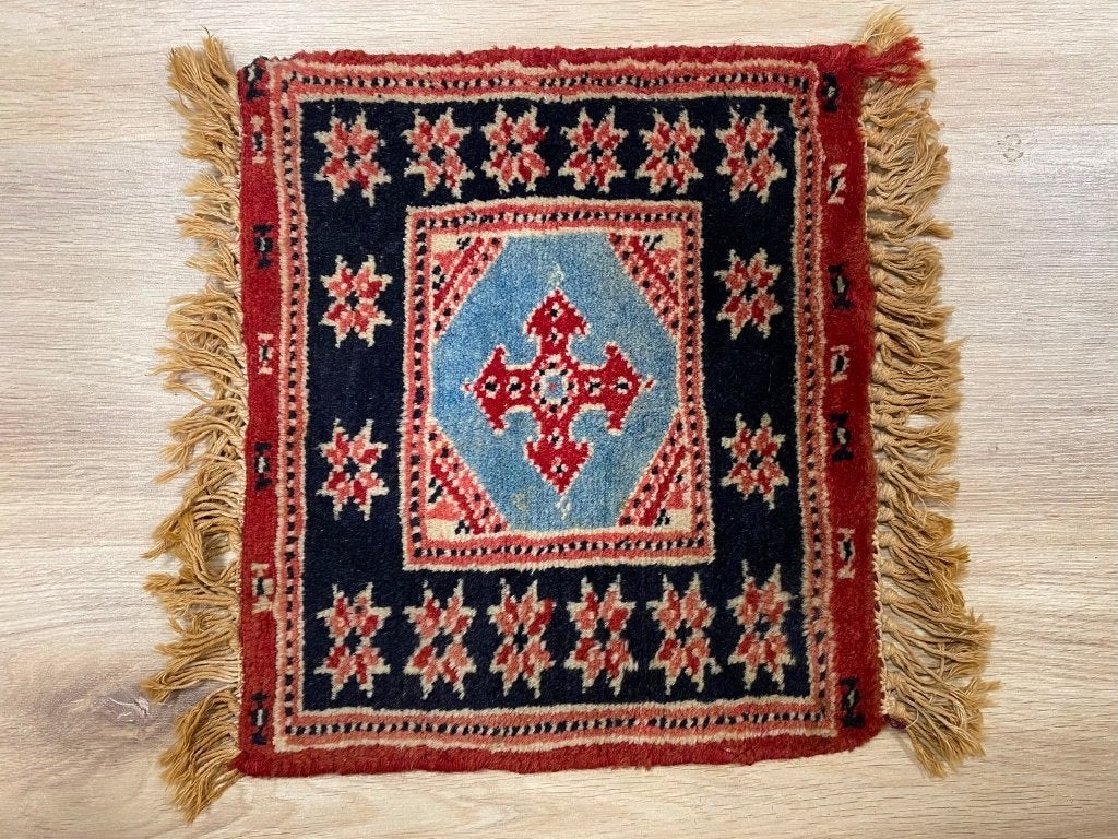 Vintage tafelkleedje Oosters patroon 34x30 cm, Ophalen, Rechthoekig, 50 tot 100 cm
