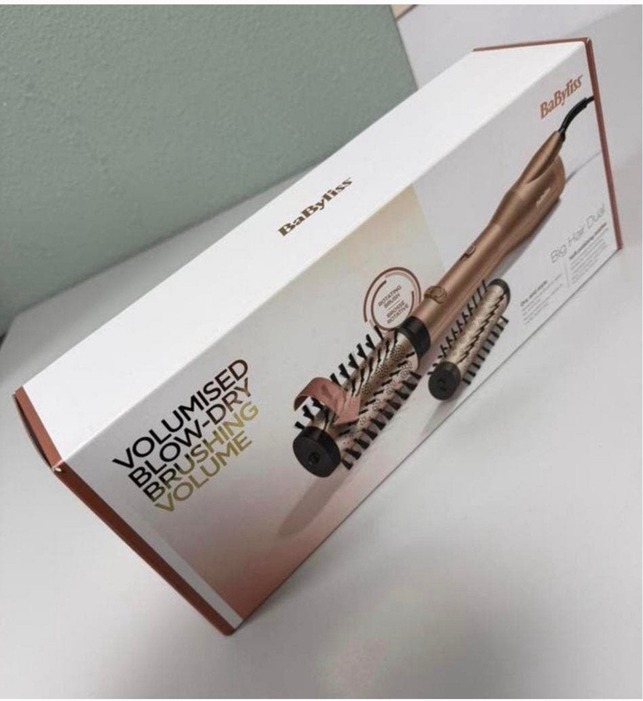 BaByliss volumised Big Hair Dual - de roterende föhnborstel, Sieraden, Tassen en Uiterlijk, Uiterlijk | Haarverzorging, Nieuw