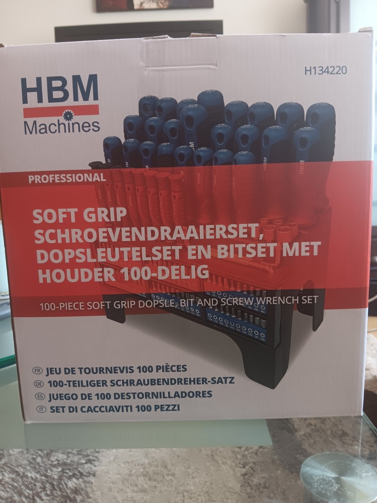 HBM Machines 100-delige Schroevendraaierset & Bitset, Ophalen, Nieuw, Gereedschapsset, Overige merken