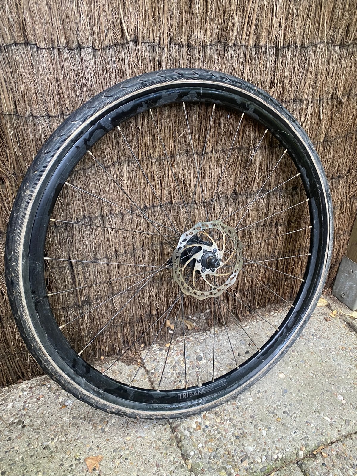 Voorwiel racefiets triban decathlon, Ophalen, Zo goed als nieuw, Racefiets, Wiel