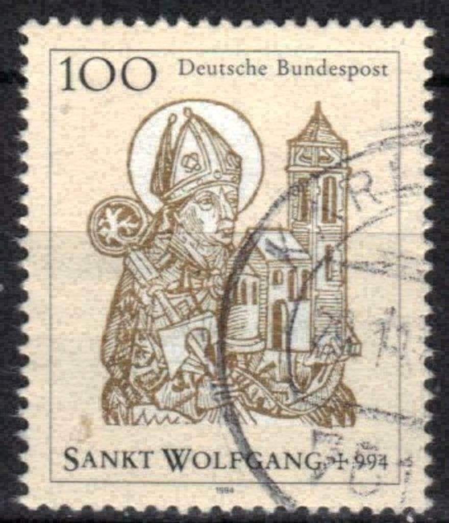 Duitsland Bundespost 1994 - Yvert 1594 - Sint Wolfgang (ST), Verzenden, BRD, Gestempeld