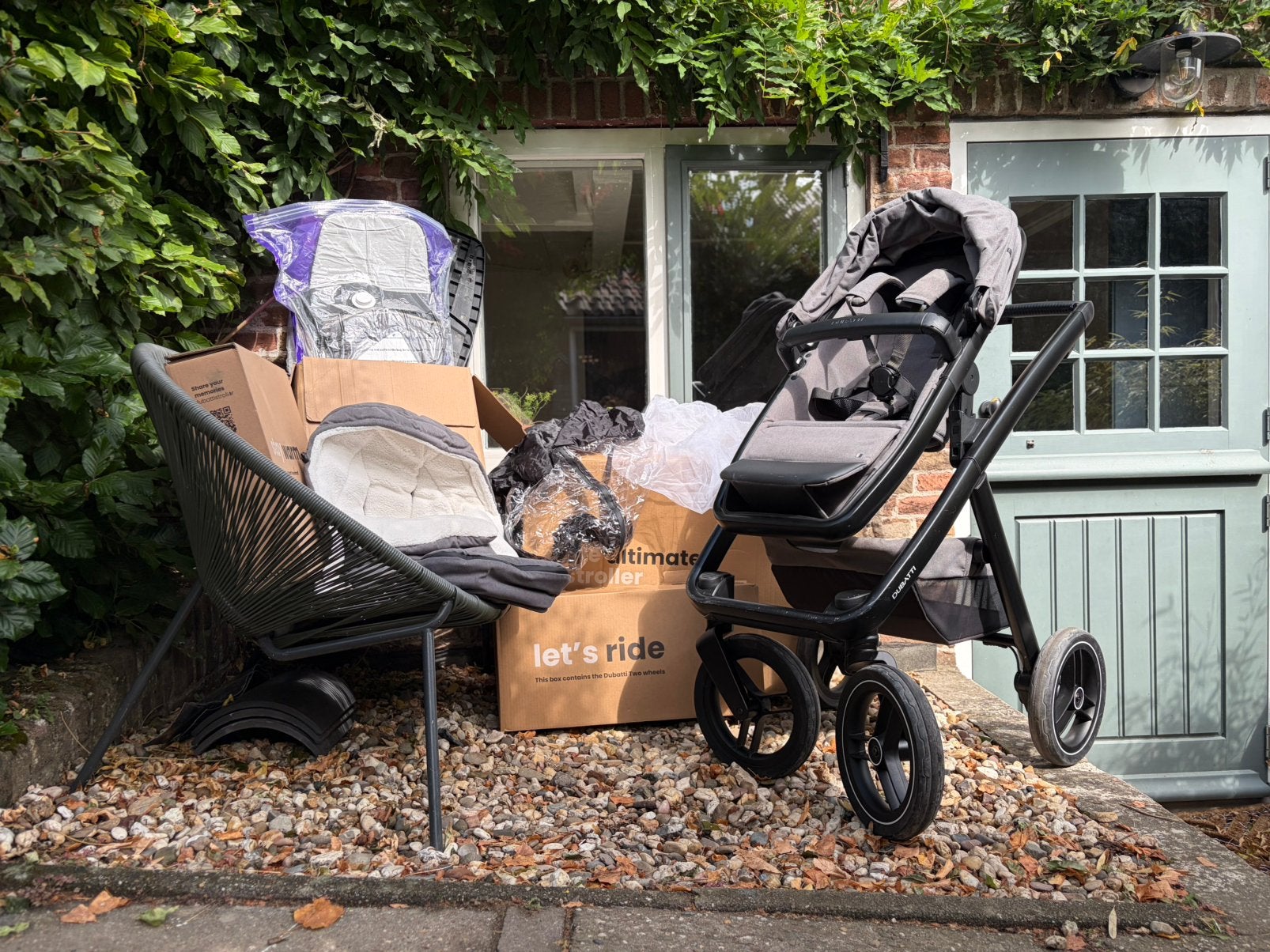 Prachtige overcomplete dubatti two in de kleur storm gray, Kinderen en Baby's, Ophalen, Zo goed als nieuw, Overige merken