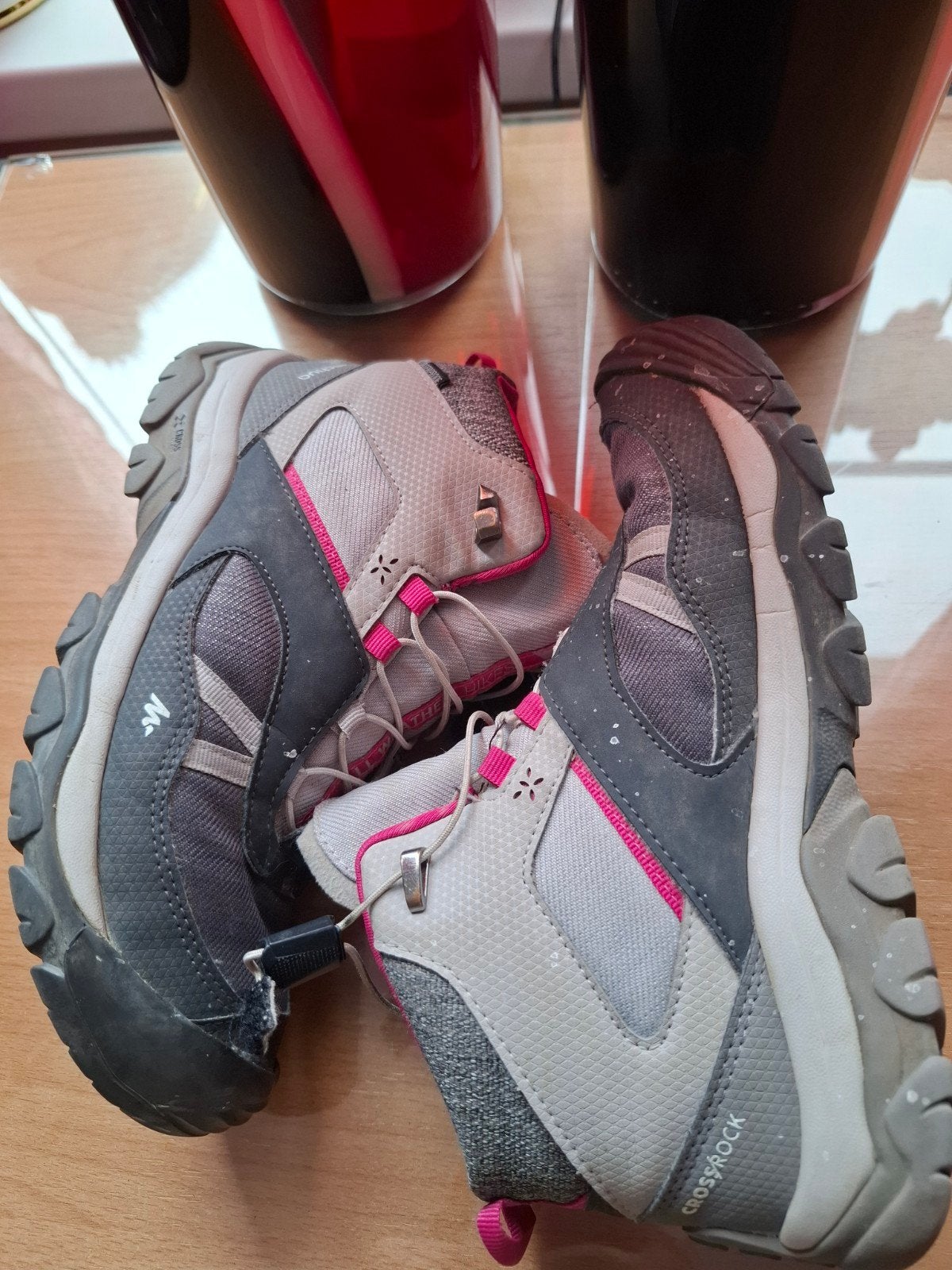 Quechua Wandelschoenen Maat 36 Grijs/Roze, Sport en Fitness, Bergsport en Wandelen, Verzenden, Gebruikt, Schoenen