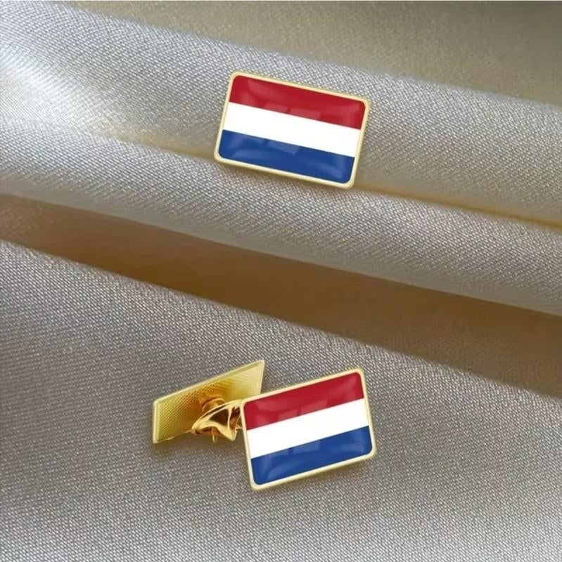 2x Nederland rever speld rood wit blauw, Versiering, Nieuw, Ophalen of Verzenden, Nvt
