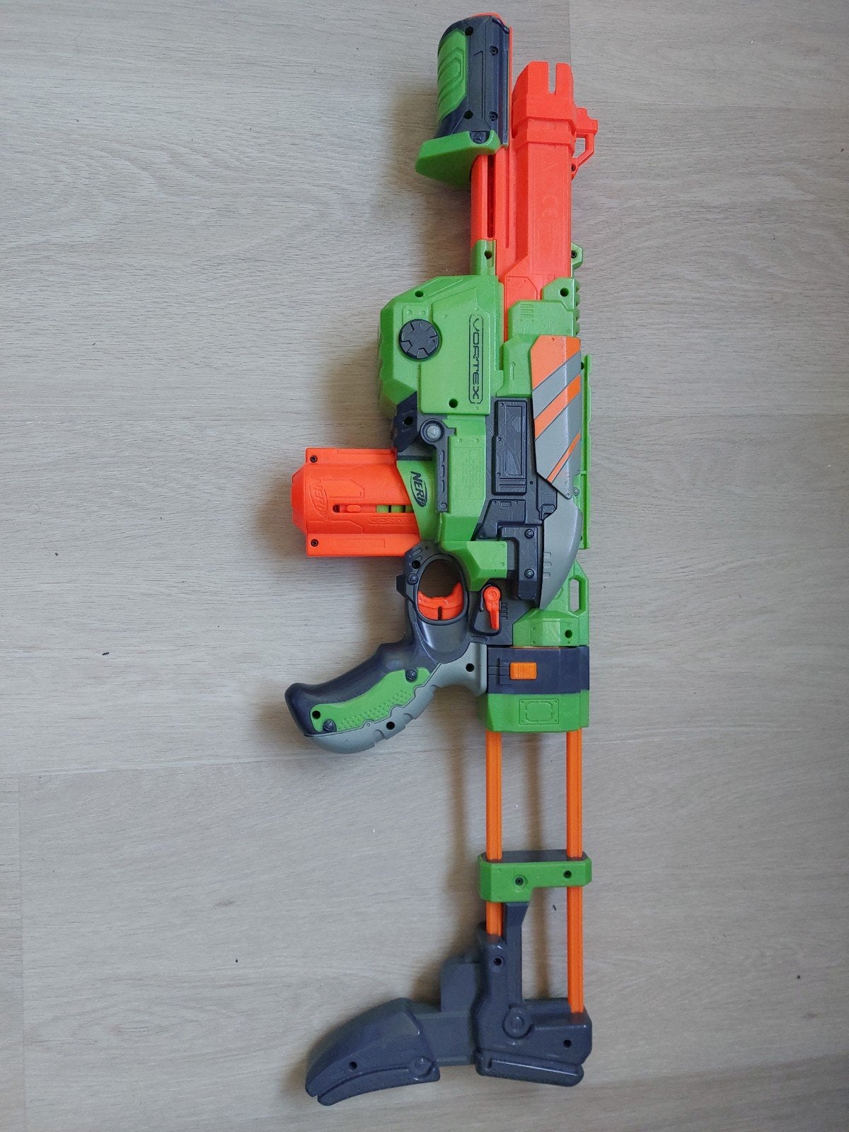 Nerf Vortex Blaster met magazijn en schijven, Ophalen of Verzenden, Gebruikt, Jongen of Meisje