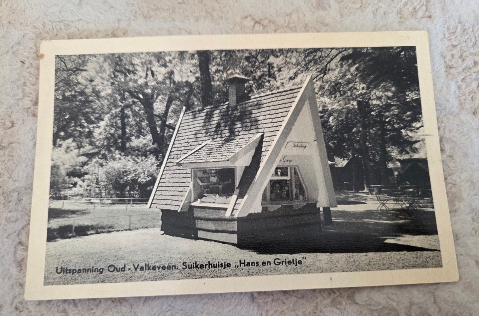 Oude ansichtkaart: Suikerhuisje "Hans en Grietje" Naarden, Verzamelen, Verzenden, 1940 tot 1960, Ongelopen, Noord-Holland