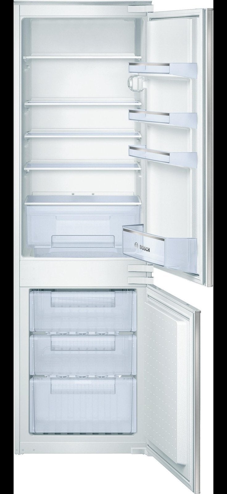 Inbouw Bosch KIV34V21FF/07 Koel-vriescombinatie, Ophalen, Gebruikt, 200 liter of meer, 60 cm of meer