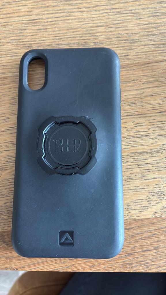 Quadlock hoesje voor I-phone X, Kunststof, Zwart, Ophalen of Verzenden, Zo goed als nieuw