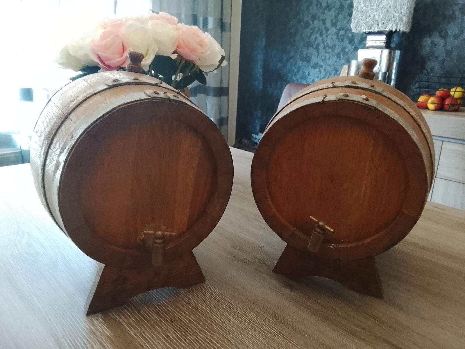 Houten wijnvat met kraan, Antiek en Kunst, Ophalen