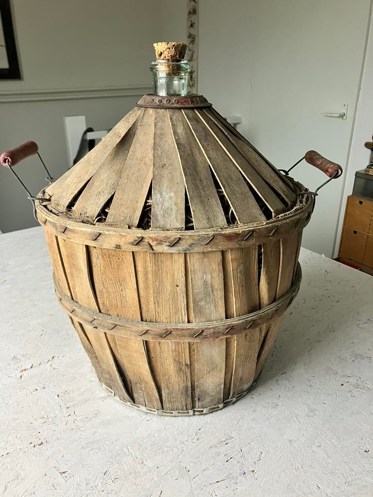 Brocante  Franse Dame Jeanne gistfles, Antiek en Kunst, Curiosa en Brocante, Ophalen
