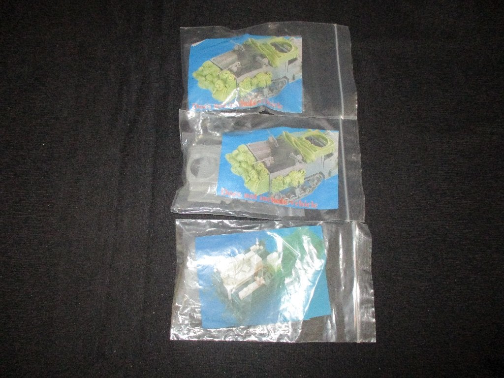 D-474,3 RESIN STOWAGE SETS 1-35 VOOR US,HALFTRACKS WW2, Tank, Italeri, 1:32 tot 1:50, Nieuw
