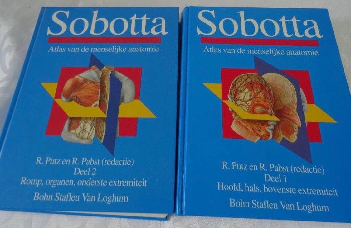 Sobotta Atlas van de menselijke anatomie - Deel 1 & 2, Ophalen of Verzenden, Beta, Zo goed als nieuw, HBO
