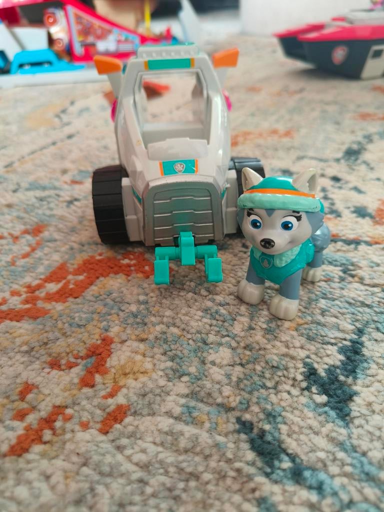 Paw Patrol Everest Sneeuwscooter Speelgoedfiguur, Ophalen, Zo goed als nieuw