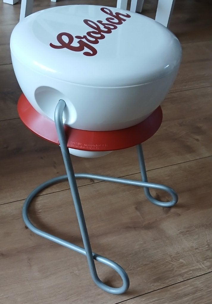 Vintage Grolsch beugel bijzettafel, Ophalen of Verzenden, Zo goed als nieuw, Reclamebord, Plaat of Schild, Grolsch