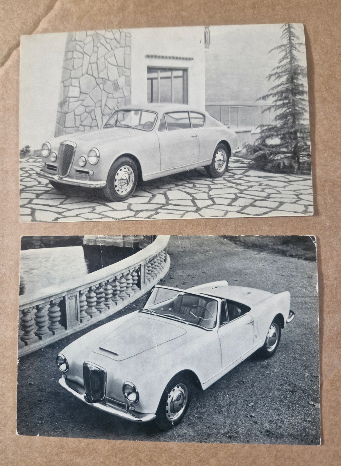 Lancia | 2 x ansicht, jaren 50, uitgegeven in Nederland, Verzenden, Auto's