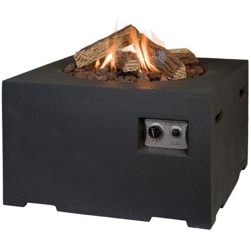 Happy Cocooning Vuurtafel Vierkant Zwart + Deksel, Ophalen, Nieuw, Vuurkorf